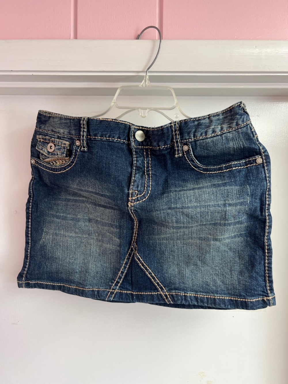 Maurices Dark Blue Denim Skirt for Kids